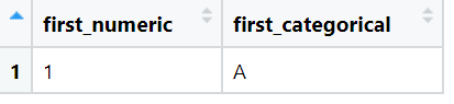 first